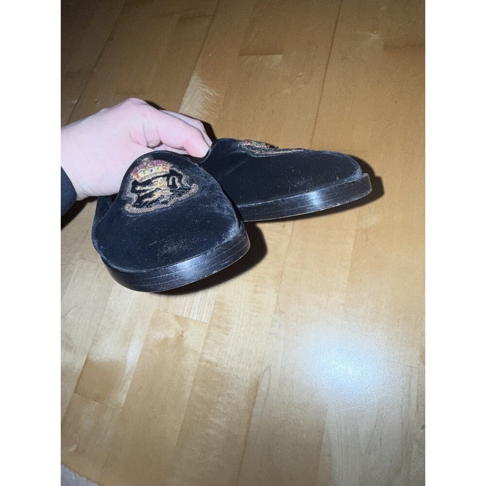 VTG Ralph Lauren Collection Velvet Loafer Mules Lion Crest 36 - Picture 4 of 4